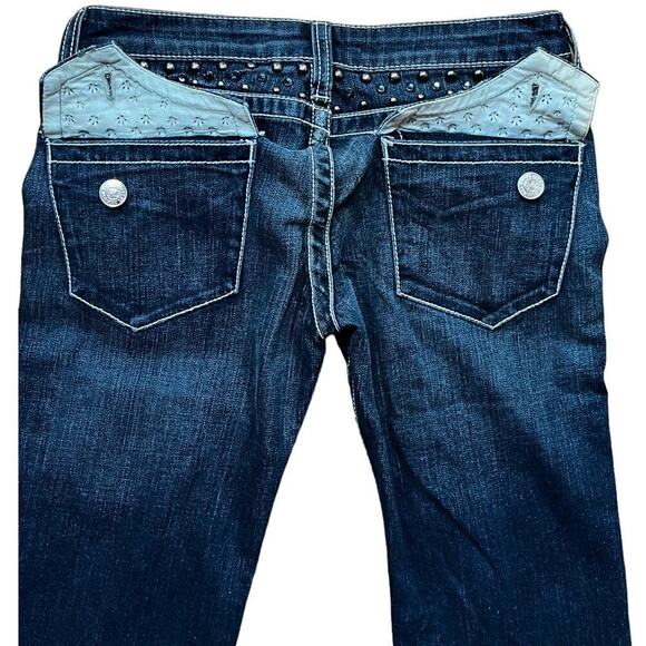 Key Closet KC Art Collection Studded Embellished Denim Jeans Womens Size 27 NEW - Picture 4 of 13